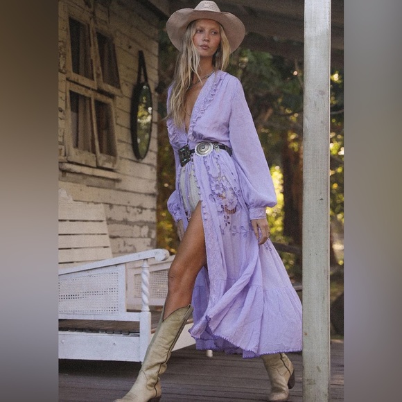 Chasing Unicorns Dresses & Skirts - Chasing Unicorns Enter The Dreamland Embroidered Duster Dress